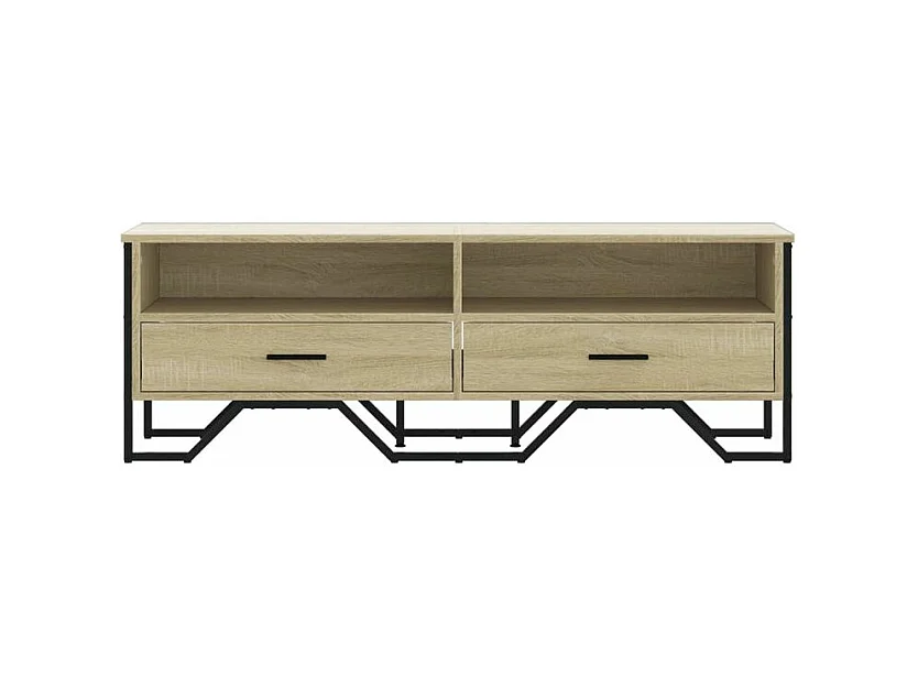 Meuble TV chêne sonoma 122x34x41 bois d'ingénierie