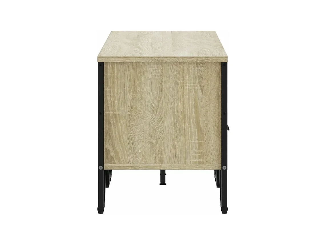 Meuble TV chêne sonoma 122x34x41 bois d'ingénierie