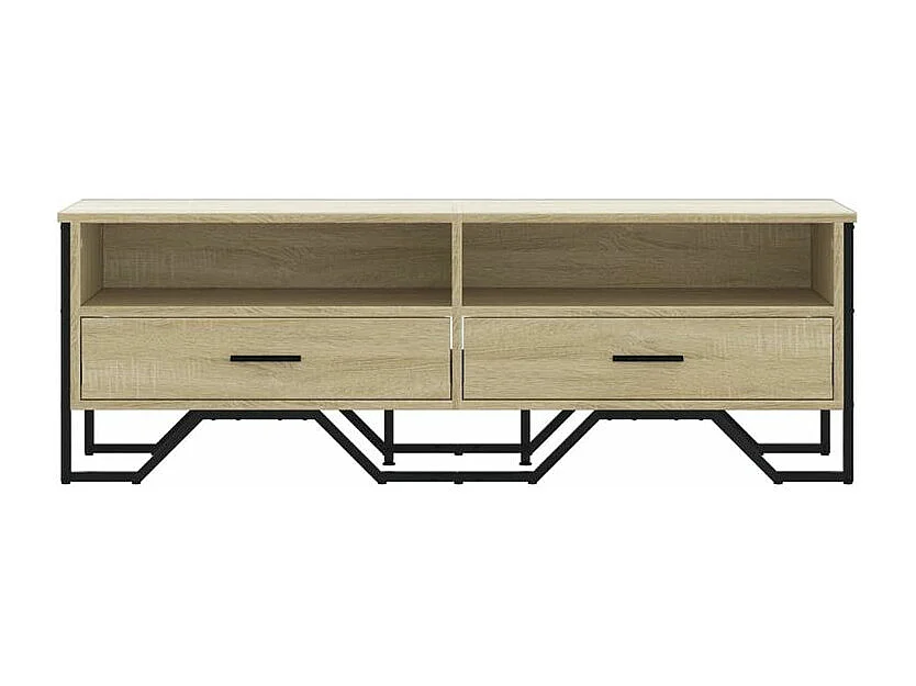 Meuble TV chêne sonoma 122x34x41 bois d'ingénierie