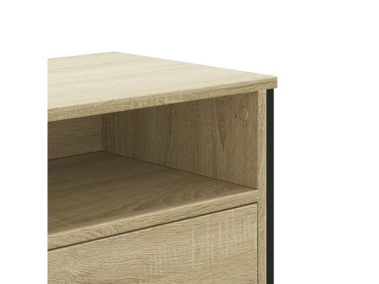 Meuble TV chêne sonoma 122x34x41 bois d'ingénierie