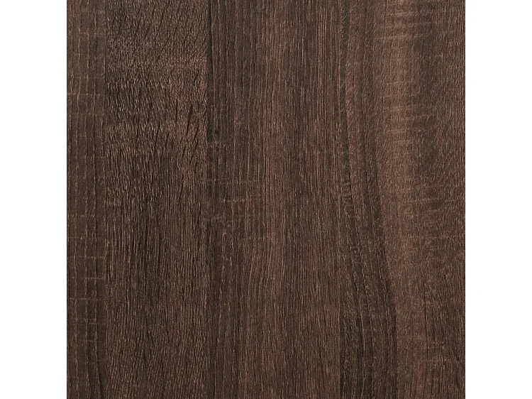 Meuble TV chêne marron 80x34,5x40 bois d'ingénierie et métal