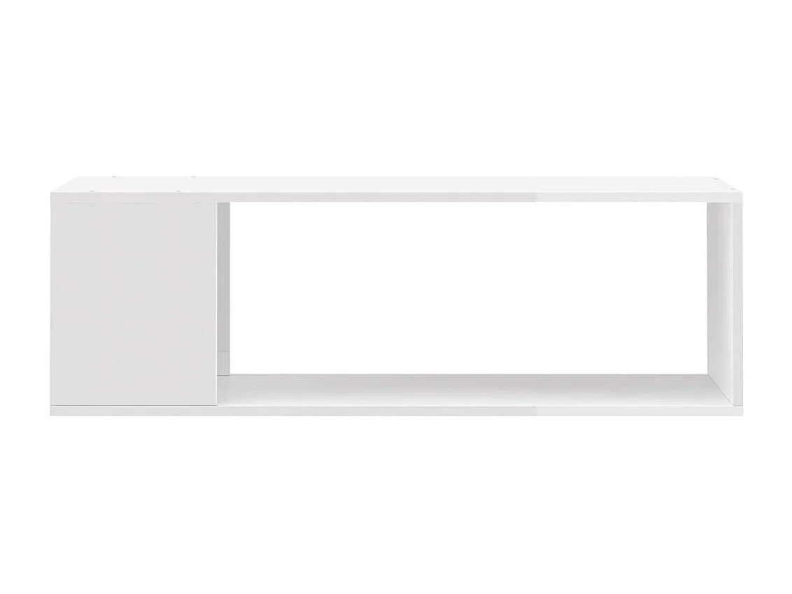 Meuble TV Blanc brillant 100x24x32