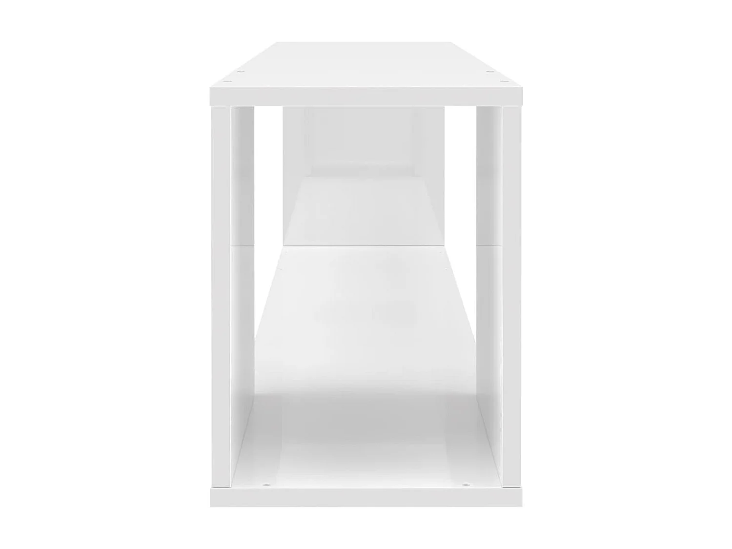 Meuble TV Blanc brillant 100x24x32