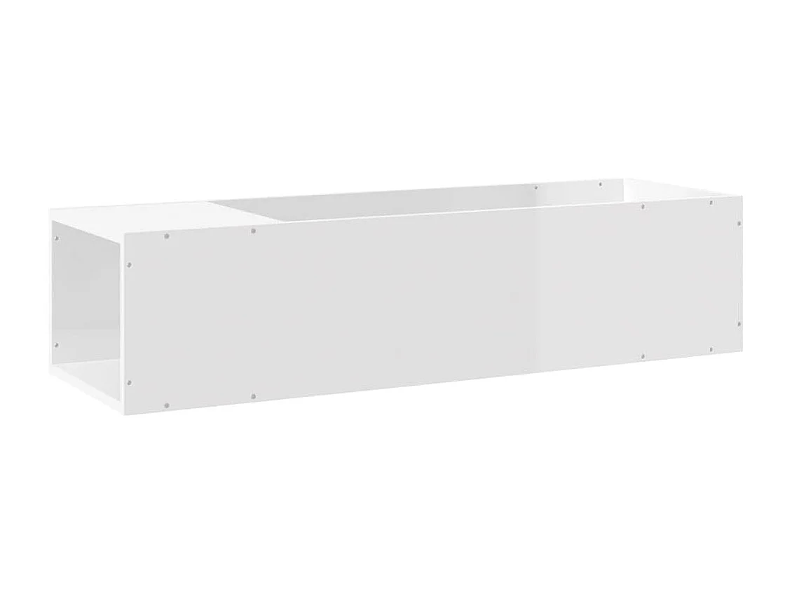 Meuble TV Blanc brillant 100x24x32