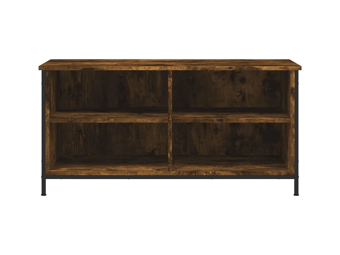 Meuble TV Chêne fumé 100x40x50 Bois d'ingénierie