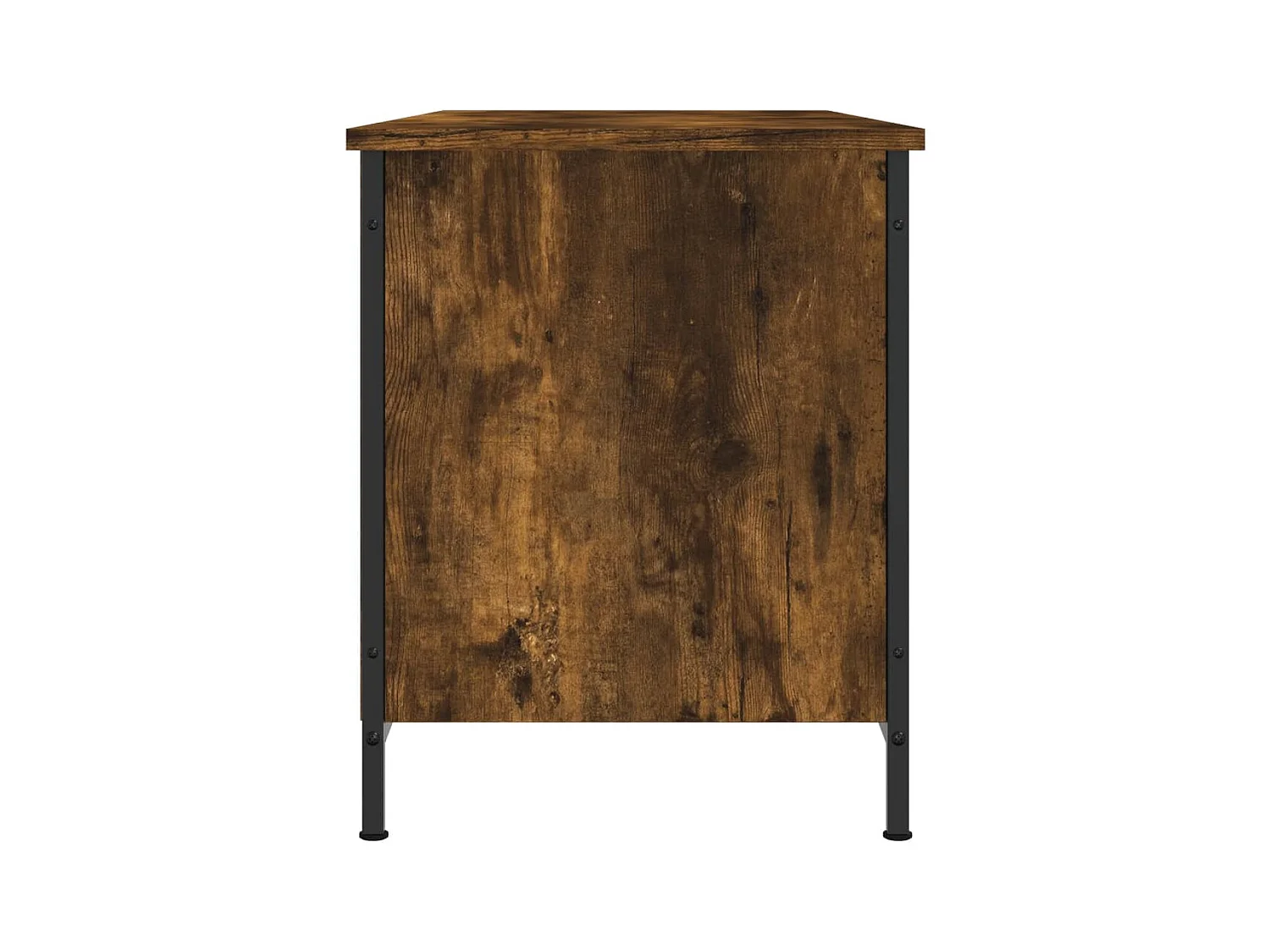 Meuble TV Chêne fumé 100x40x50 Bois d'ingénierie