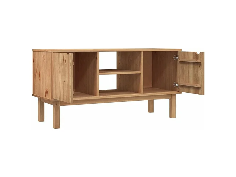 Meuble TV OTTA 113,5x43x57 Bois de pin massif
