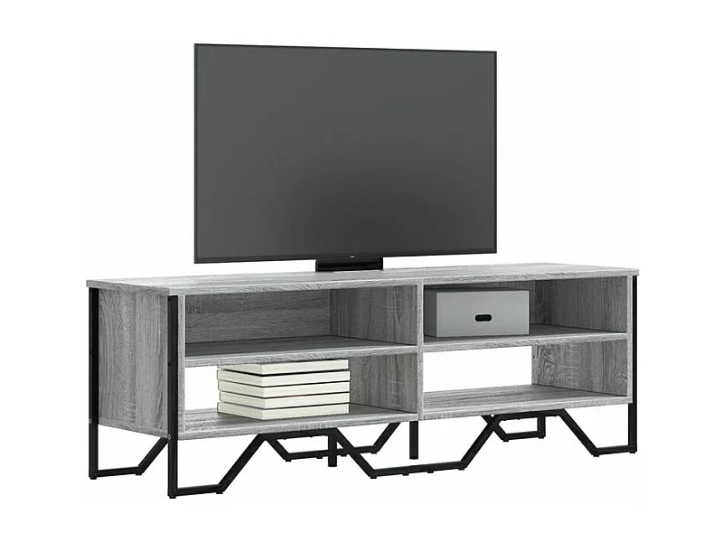 Meuble TV sonoma gris 122x34x41 bois d'ingénierie