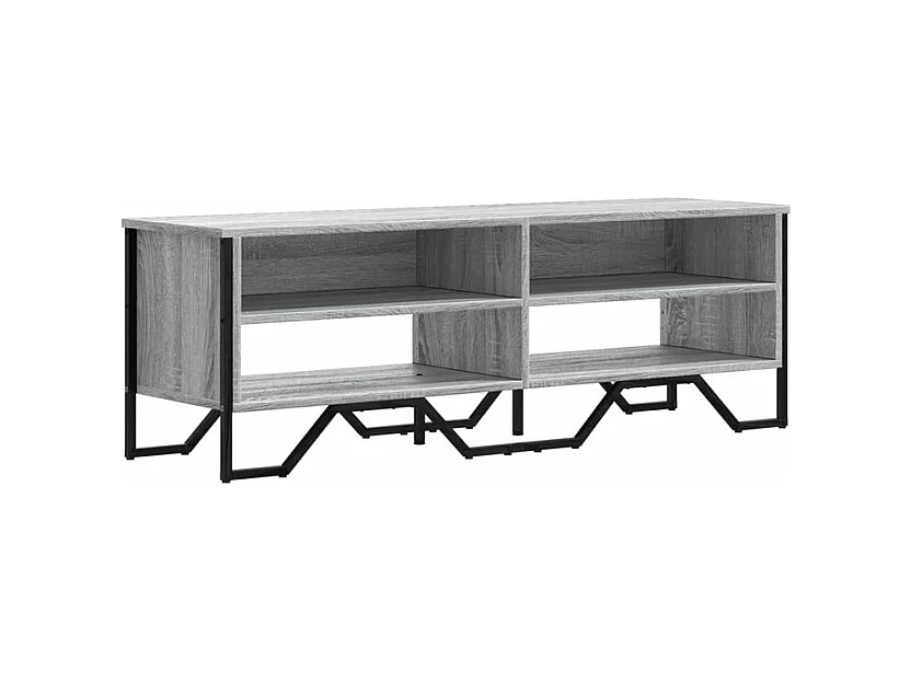 Meuble TV sonoma gris 122x34x41 bois d'ingénierie