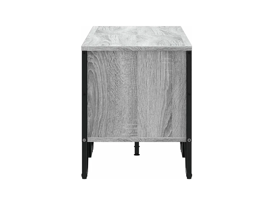 Meuble TV sonoma gris 122x34x41 bois d'ingénierie