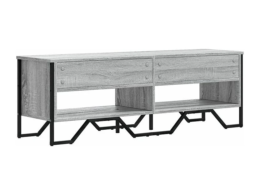 Meuble TV sonoma gris 122x34x41 bois d'ingénierie