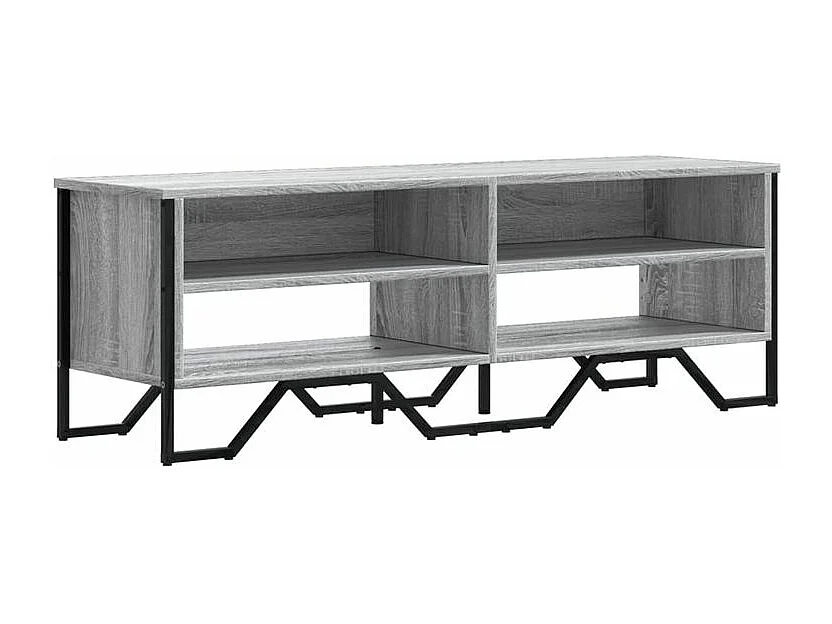 Meuble TV sonoma gris 122x34x41 bois d'ingénierie