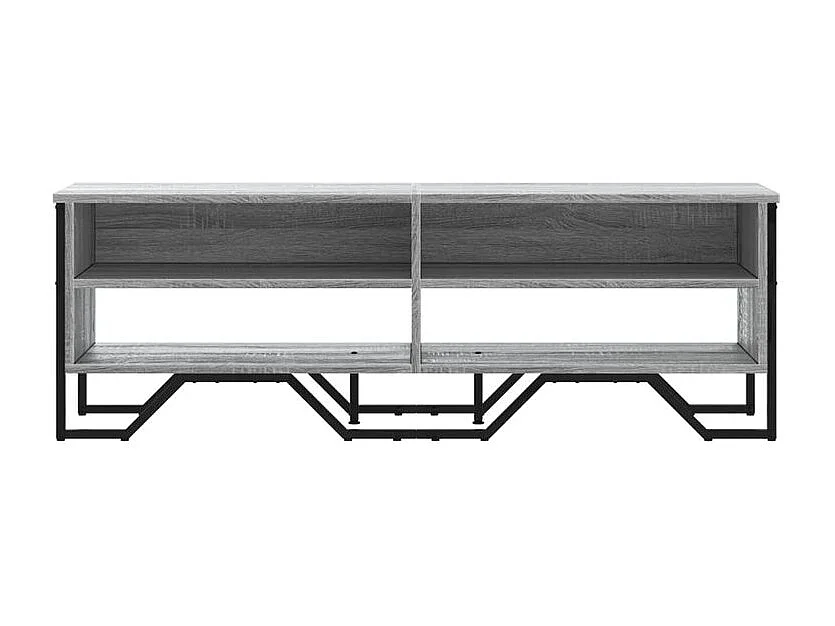 Meuble TV sonoma gris 122x34x41 bois d'ingénierie