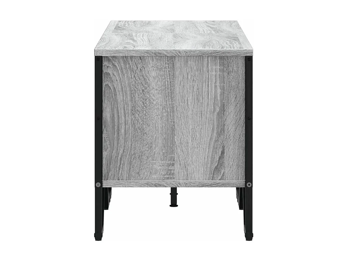 Meuble TV sonoma gris 122x34x41 bois d'ingénierie