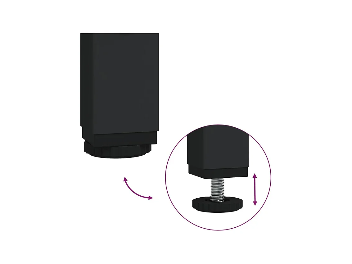 Meuble TV chêne fumé 100x35x65 bois d'ingénierie