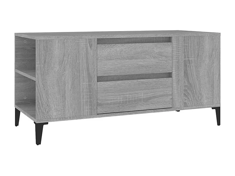 Meuble TV Sonoma gris 102x44,5x50 Bois d'ingénierie
