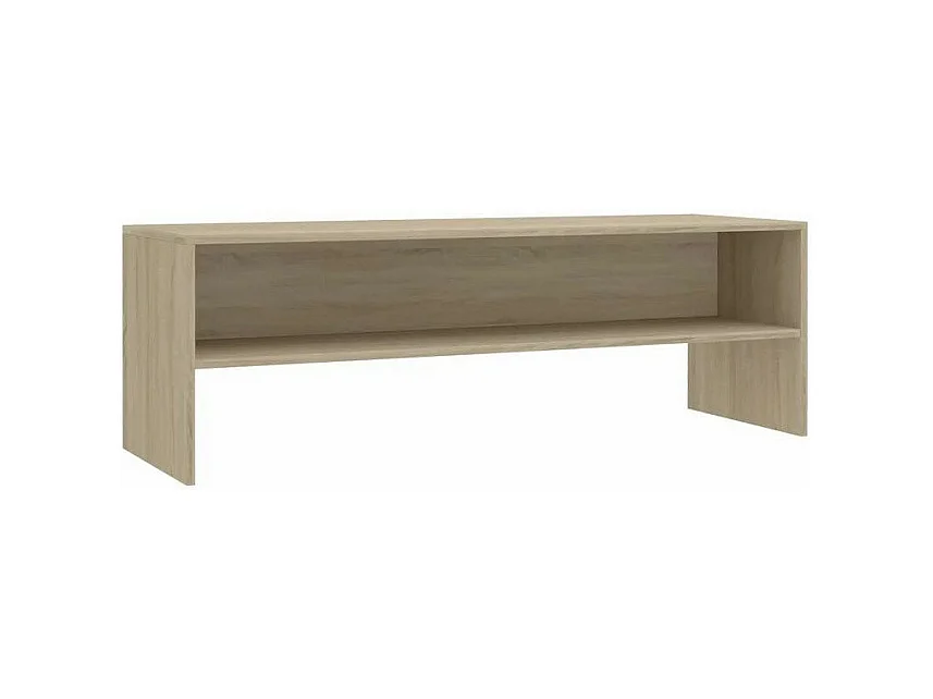 Meuble TV bois chêne clair Thela 120cm