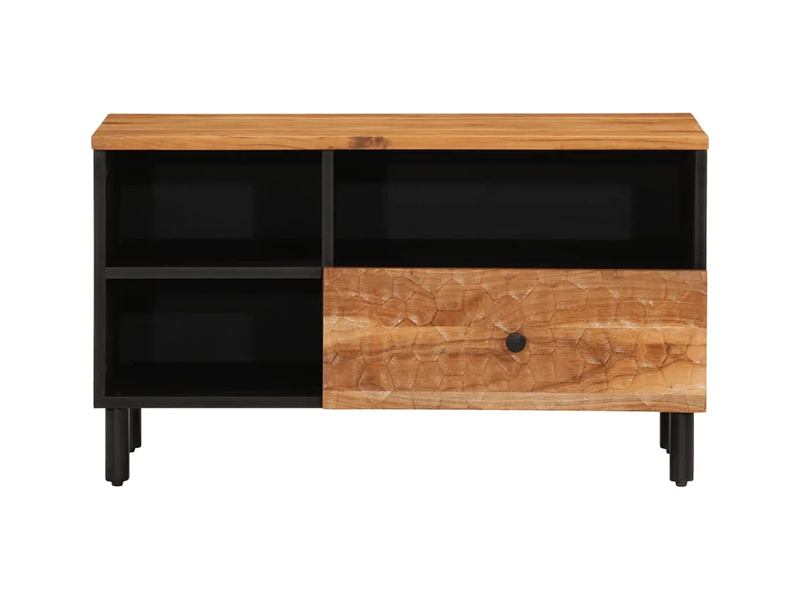 Meuble TV 80x33x46 bois d'acacia massif