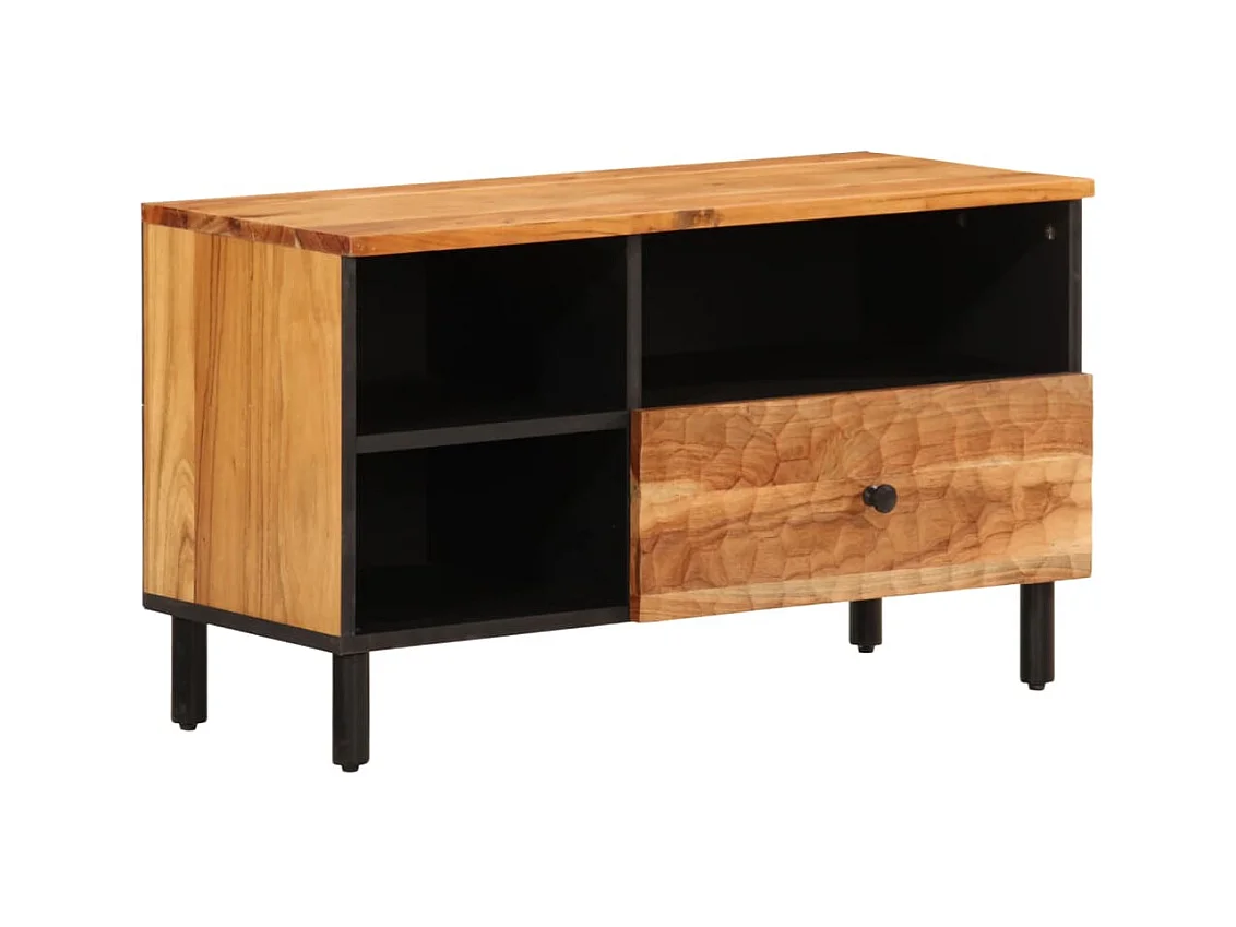 Meuble TV 80x33x46 bois d'acacia massif