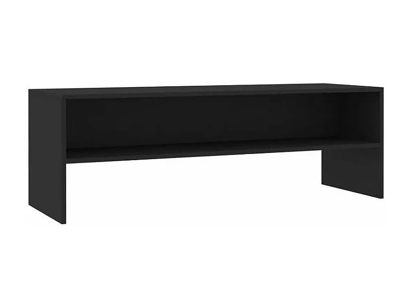 Meuble TV bois noir Thela 120cm