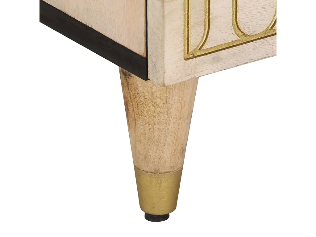 Meuble TV 80x33x46 bois massif de manguier