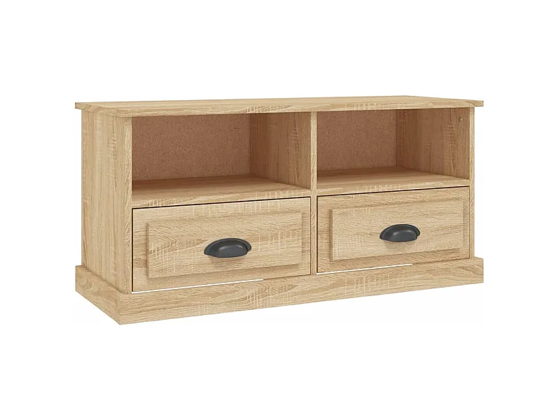Meuble TV chêne sonoma 93x35,5x45 bois d'ingénierie