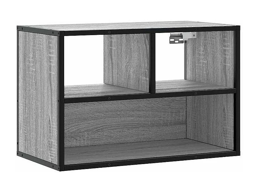 Meuble TV sonoma gris 60x31x39,5 bois d'ingénierie et métal