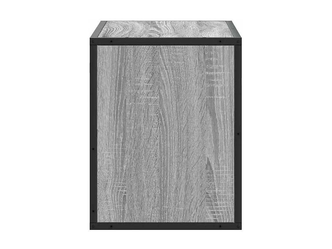 Meuble TV sonoma gris 60x31x39,5 bois d'ingénierie et métal