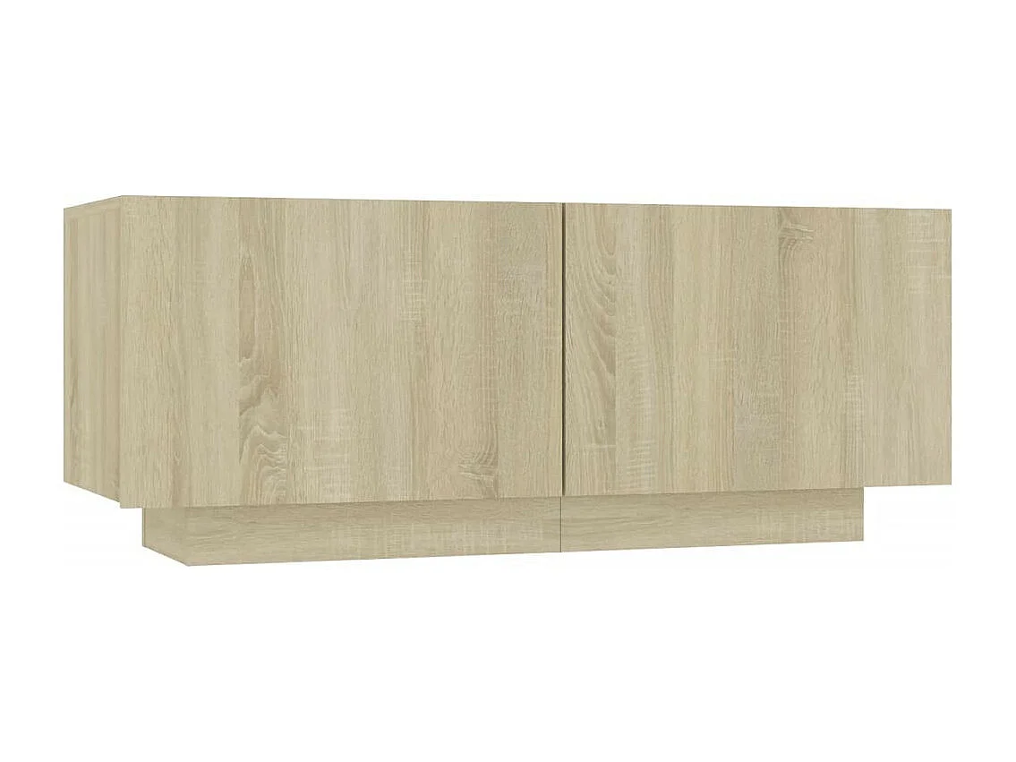Meuble TV Chêne sonoma 100x35x40