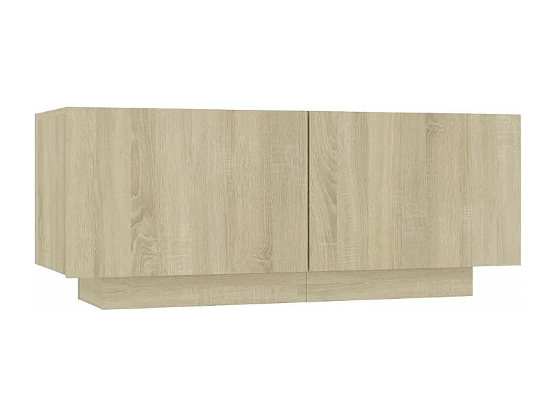 Meuble TV Chêne sonoma 100x35x40