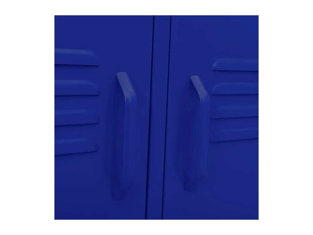 Meuble TV Bleu marine 105x35x50 Acier