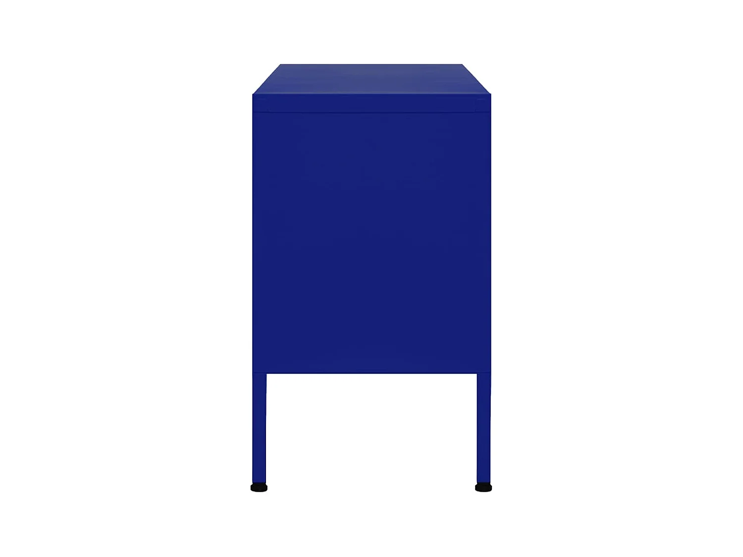Meuble TV Bleu marine 105x35x50 Acier