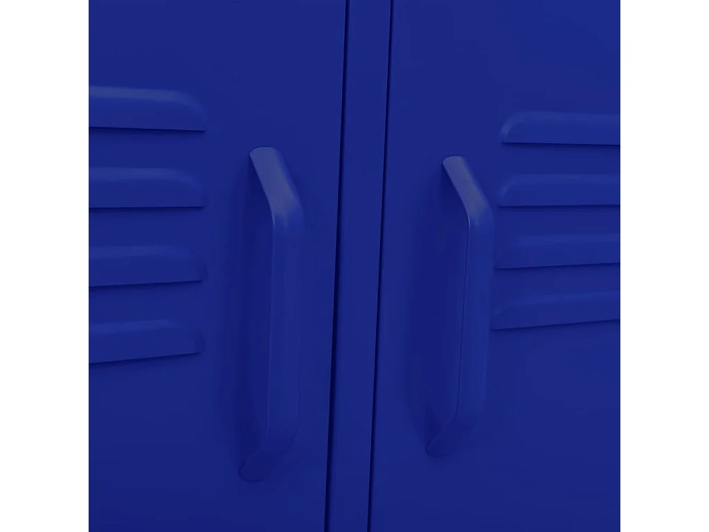 Meuble TV Bleu marine 105x35x50 Acier