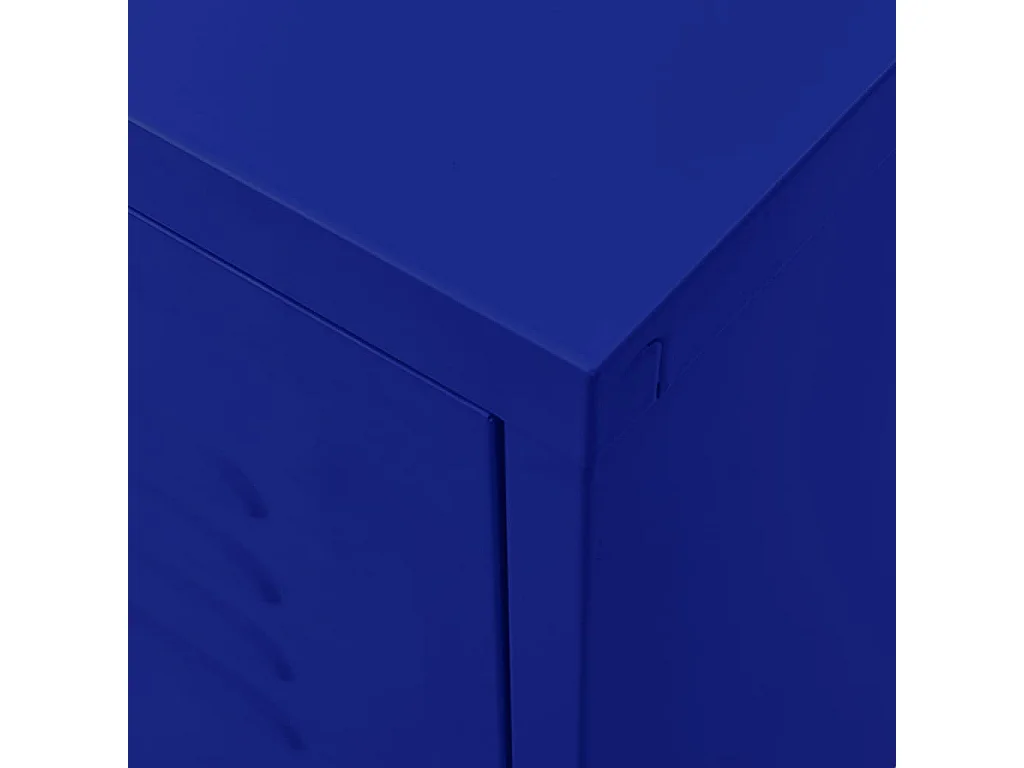 Meuble TV Bleu marine 105x35x50 Acier