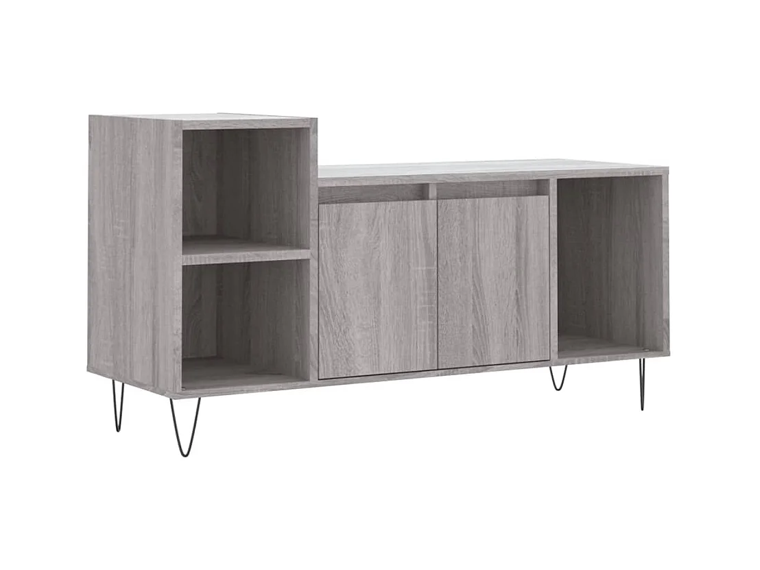 Meuble TV Sonoma gris 100x35x55 Bois d'ingénierie