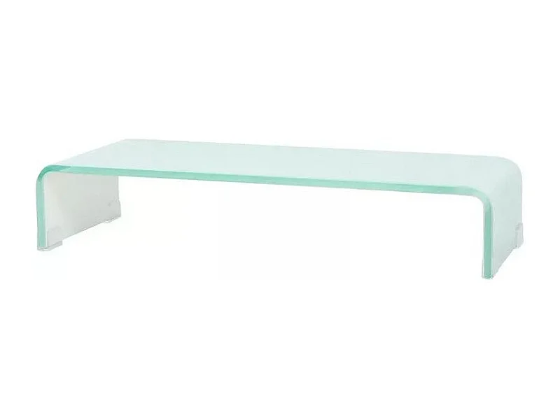 Meuble TV verre blanc Martial 60cm