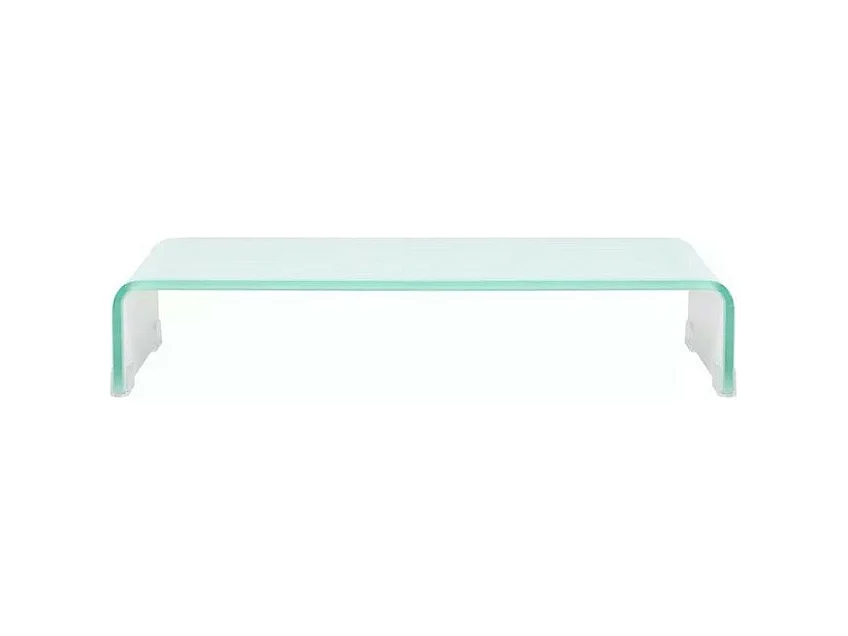 Meuble TV verre blanc Martial 60cm