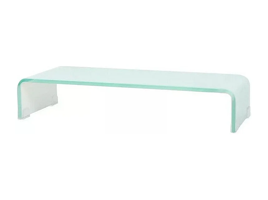 Meuble TV verre blanc Martial 60cm