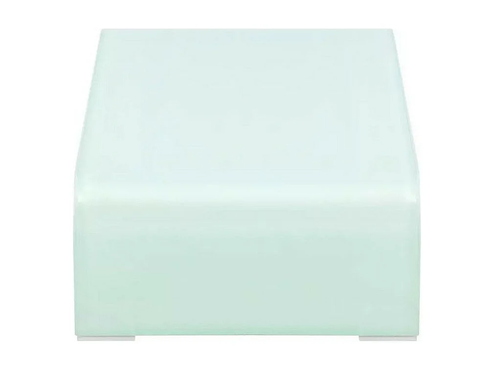 Meuble TV verre blanc Martial 60cm