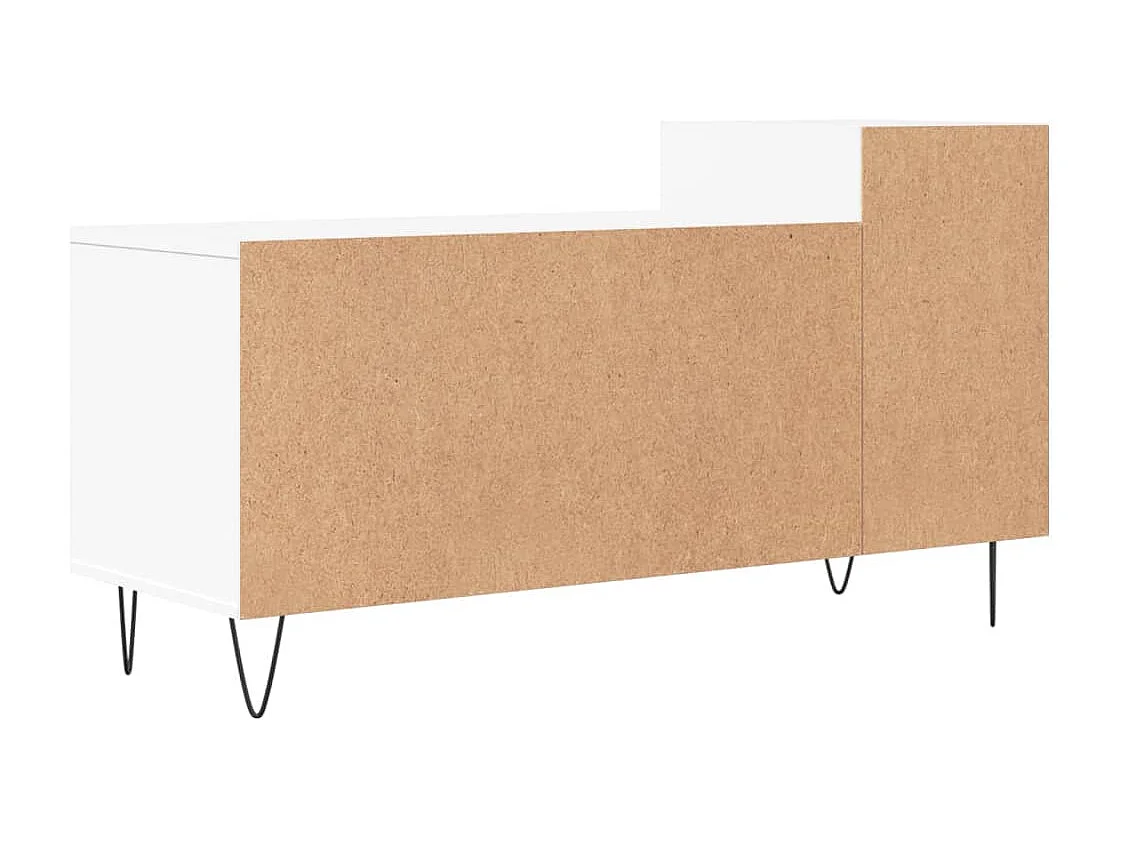 Meuble TV Blanc 100x35x55 Bois d'ingénierie