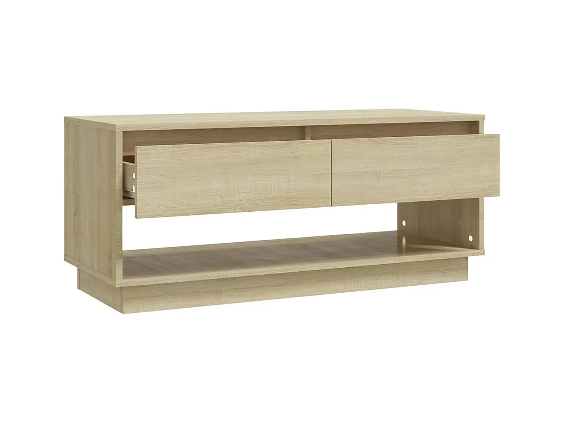 Meuble TV Chêne sonoma 102x41x44