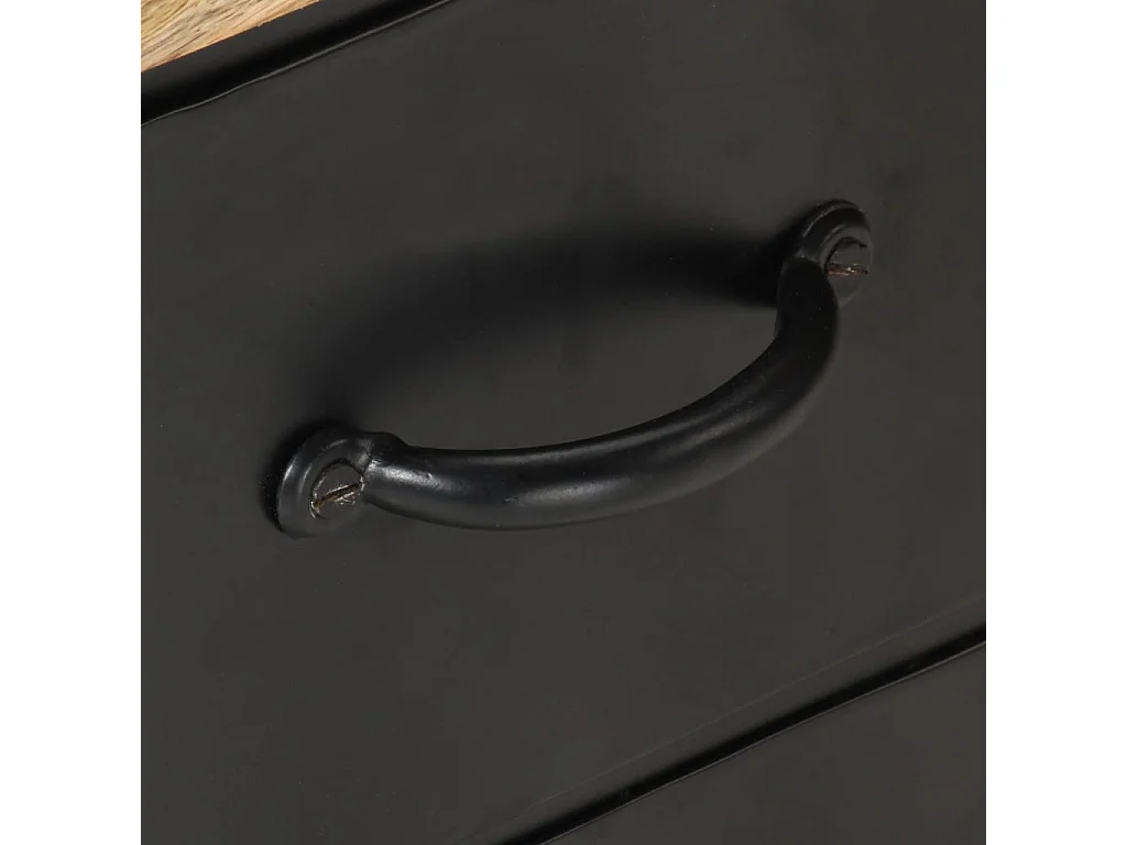 Meuble TV 90x30x41 Bois de manguier brut