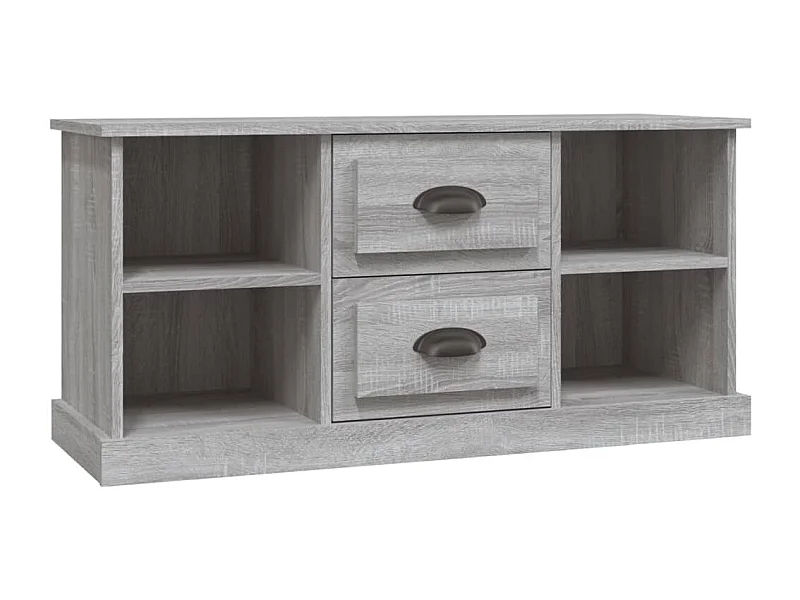 Meuble TV sonoma gris 99,5x35,5x48 bois d'ingénierie
