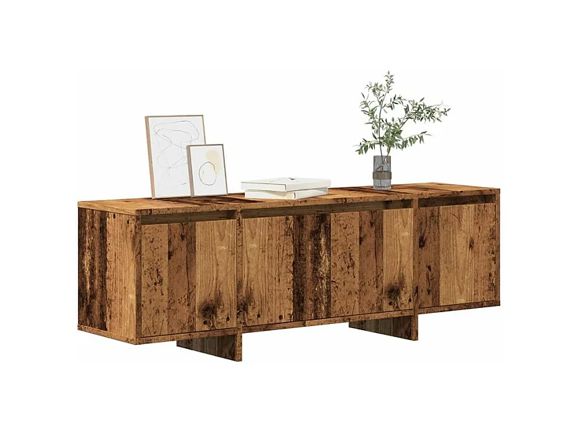 Meuble TV vieux bois 120x30x40,5 bois d'ingénierie
