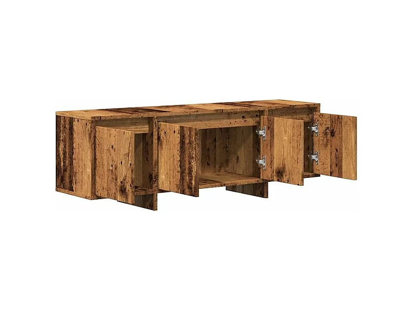 Meuble TV vieux bois 120x30x40,5 bois d'ingénierie