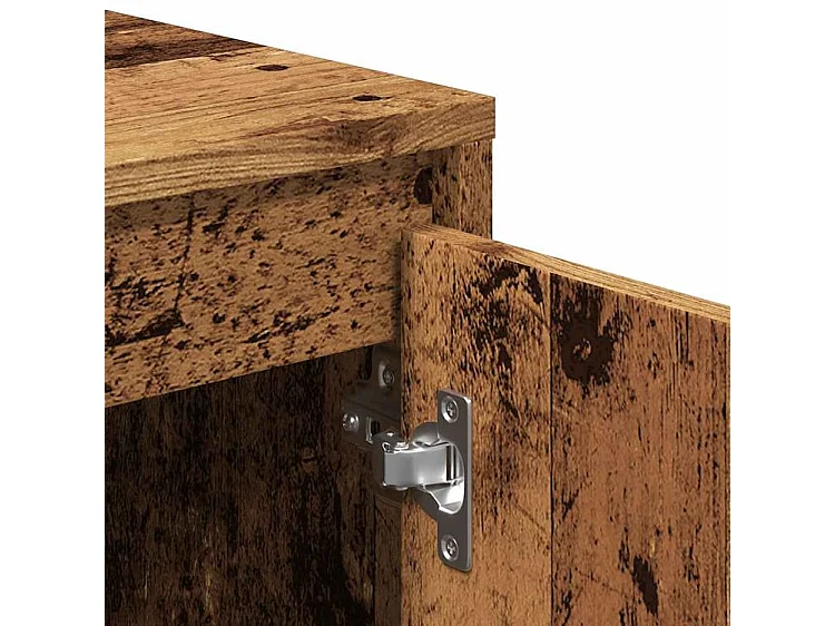 Meuble TV vieux bois 120x30x40,5 bois d'ingénierie