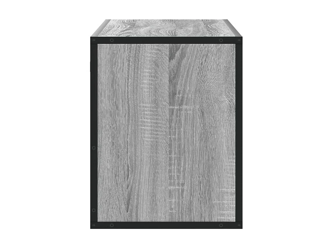 Meuble TV sonoma gris 100x31x39,5 bois d'ingénierie et métal