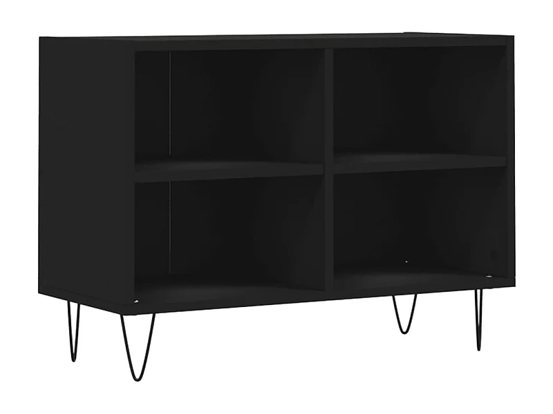 Meuble TV noir 69,5 x 30x50 bois d'ingénierie