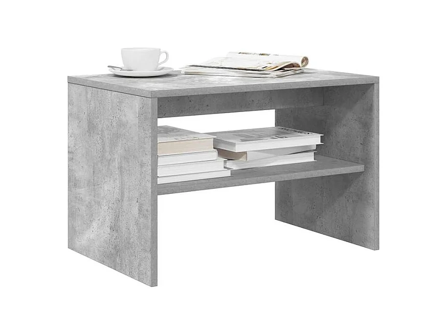Meuble TV gris béton 60x40x40 bois d'ingénierie
