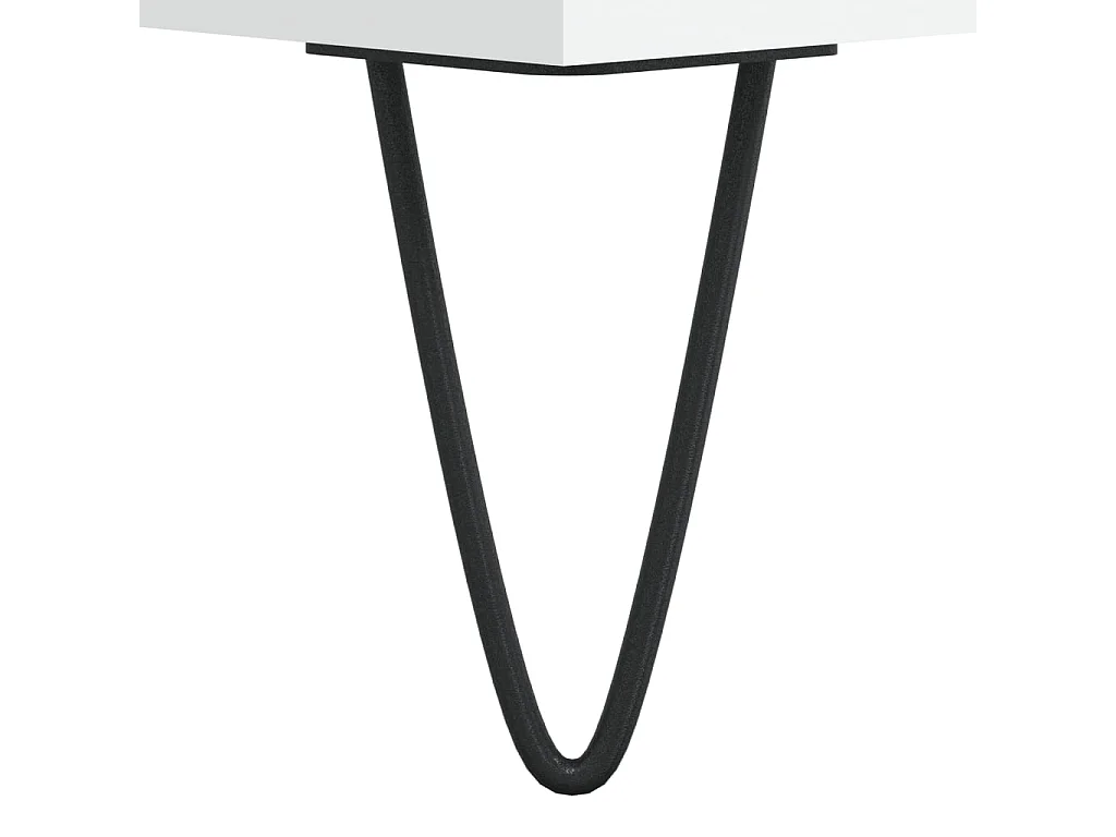 Meuble TV blanc 104x35x50 bois d'ingénierie